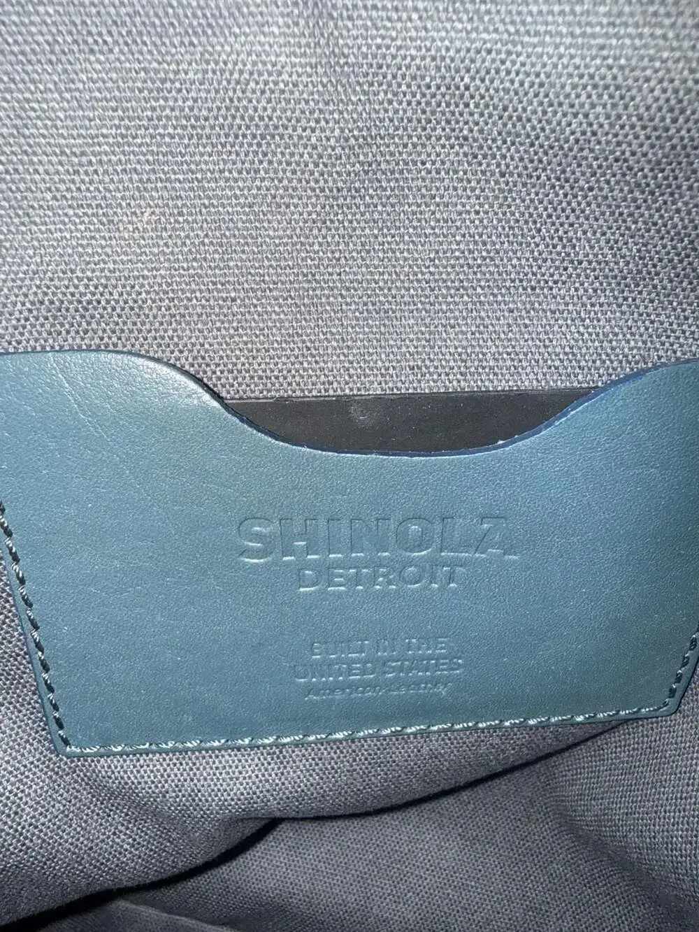 Shinola Mini Zip Backpack Slate Blue Leather Detroit Made $795 Retail